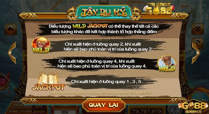 Tây du ký Go88 Biểu tượng Will Jackpot trong nổ hũ Tây Du Ký Go88