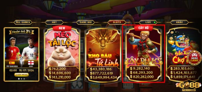 Tây du ký Go88 Người chơi nhấn chọn game Tây Du Ký của Go88Người chơi nhấn chọn game Tây Du Ký của Go88