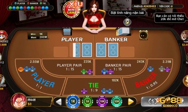 Baccarat Go88 Trò chơi baccarat tại Go88 có giao diện đẹp mắt