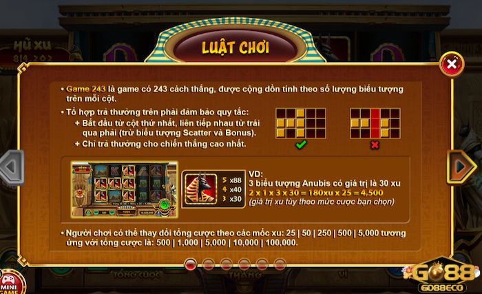 Bí mật Cleopatra Go88 Luật chơi nổ hũ Bí mật Cleopatra Go88 dễ hiểu