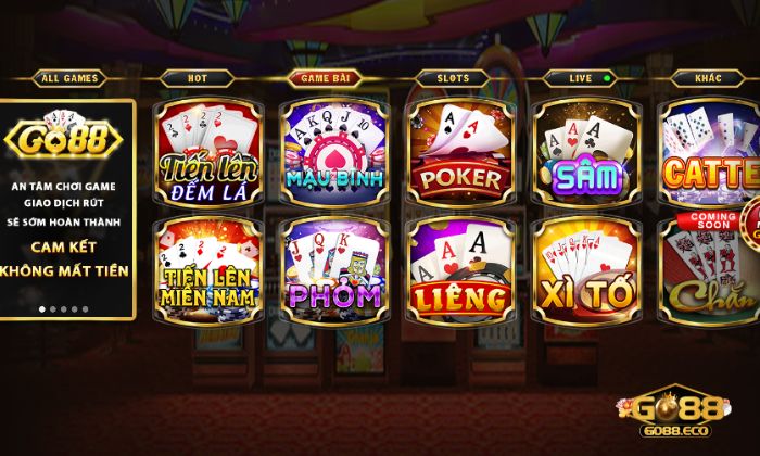 giới thiệu Go88 Game bài tại Go88