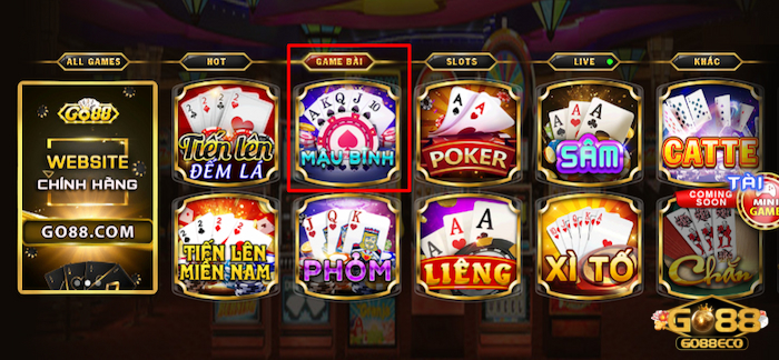 mậu binh Go88 Mậu Binh Go88là một game bài hấp dẫn có tỷ lệ trả thưởng cao