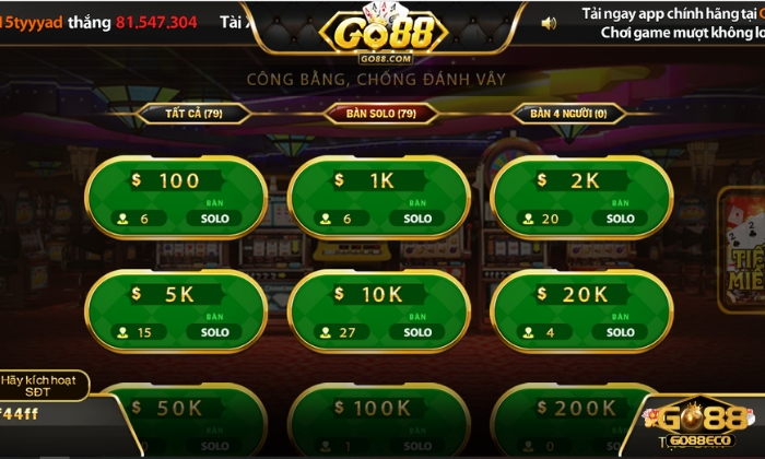 tiến lên miền nam go88 Chi tiết các bước chơi tiến lên miền Nam Go88